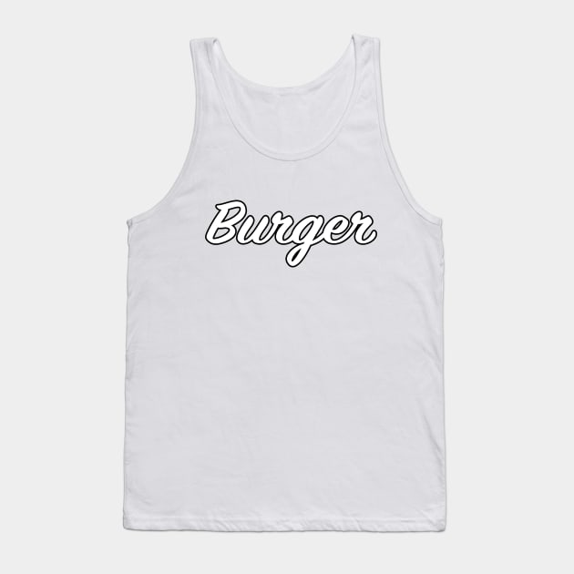 Burger Tank Top by lenn